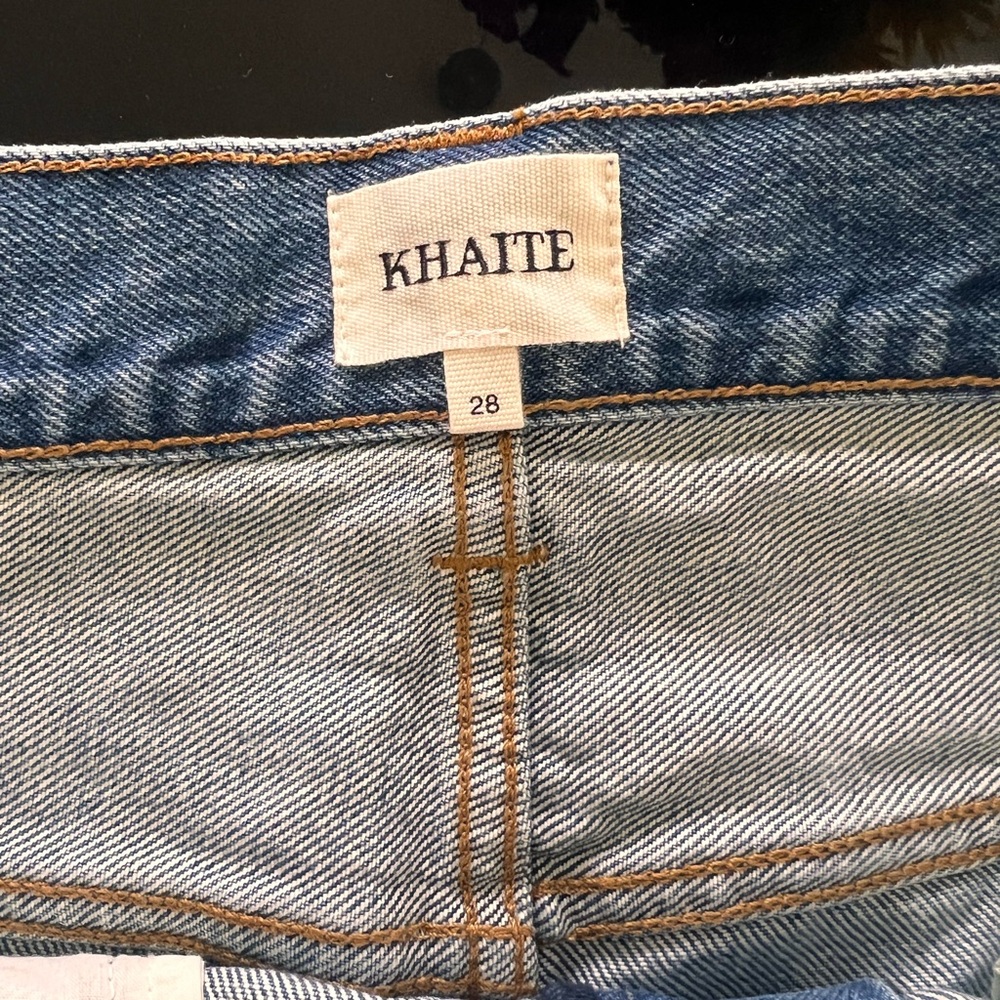 KHAITE Classic Blue Boot Cut Jeans - Picture 3 of 5